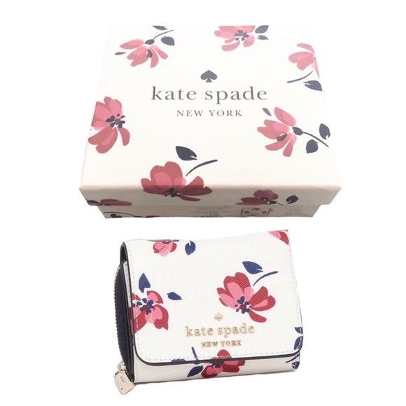 kate spade Handbags - Kate Spade Staci Tea Garden Boxed Tri Fold Wallet